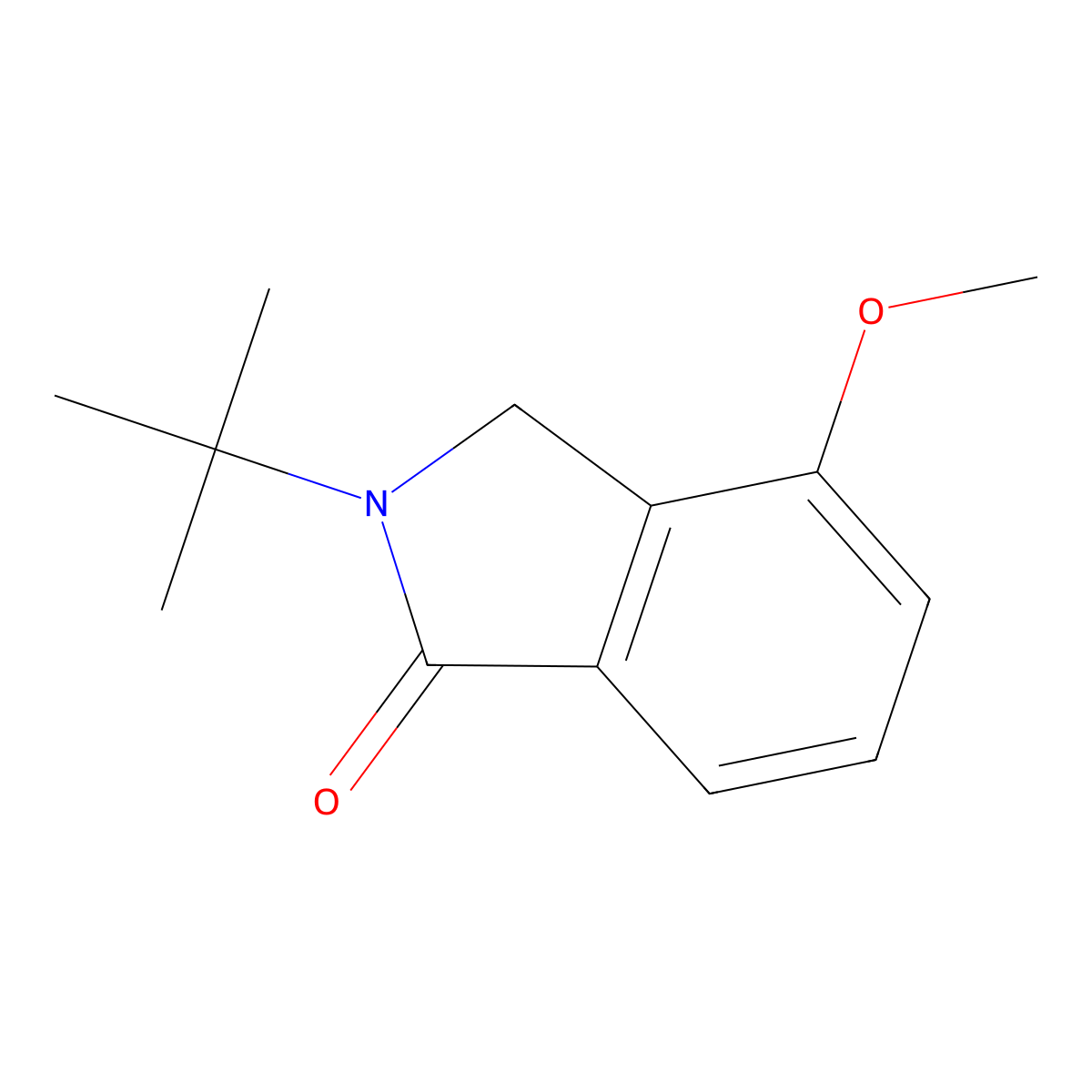 2-Tert-butyl-4-methoxy-3H-isoindol-1-one molecular structure, CAS 1820740-27-9