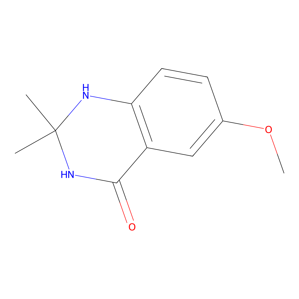 6-Methoxy-2,2-dimethyl-2,3-dihydroquinazolin-4(1H)-one molecular structure, CAS 1820741-21-6