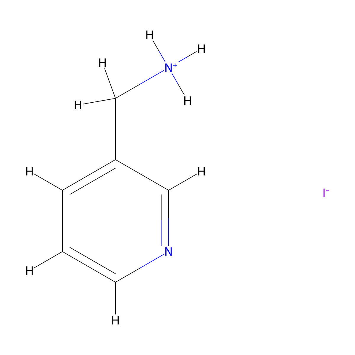 3-Pyridinylmethylammonium Iodide molecular structure, CAS 1820742-17-3