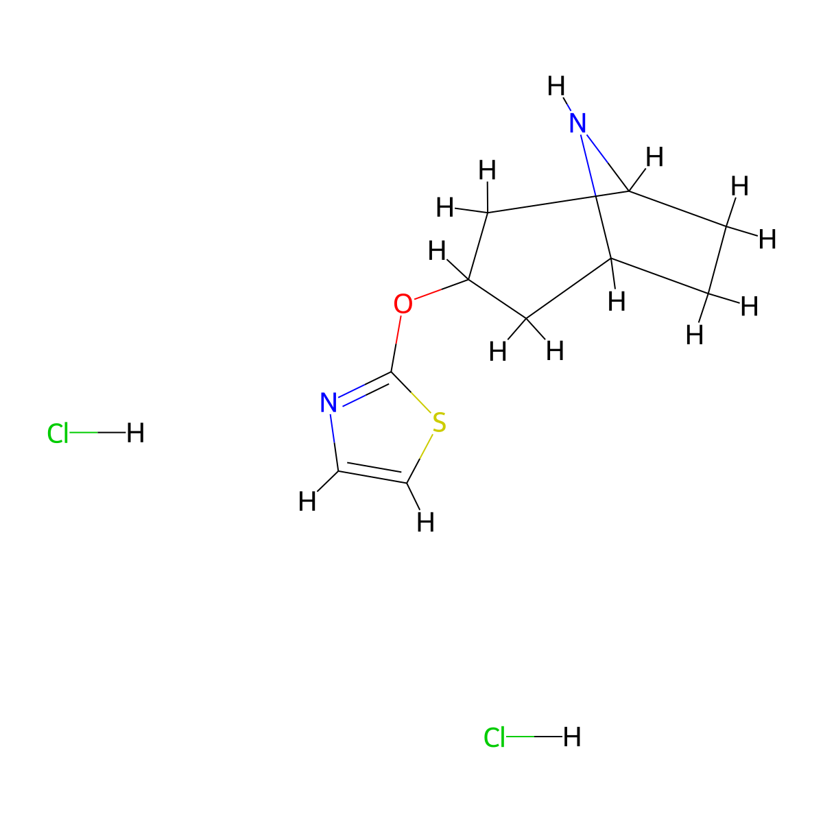 2-((8-Azabicyclo[3.2.1]octan-3-yl)oxy)thiazole dihydrochloride molecular structure, CAS 1820747-35-0