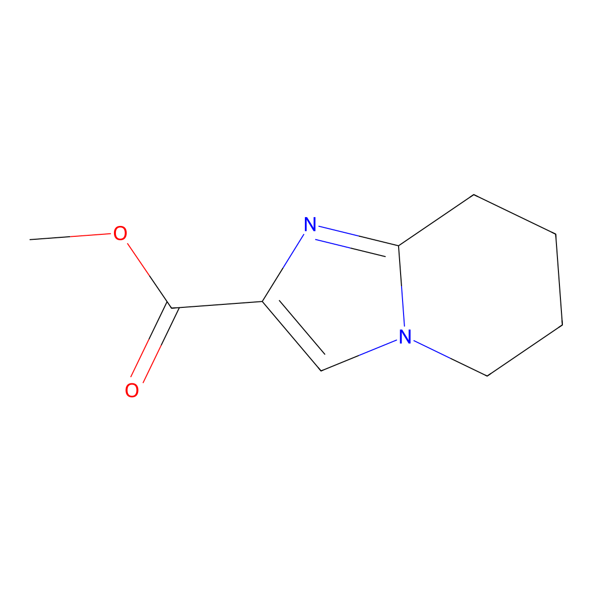 Methyl 5H,6H,7H,8H-imidazo[1,2-A]pyridine-2-carboxylate molecular structure, CAS 1820747-76-9