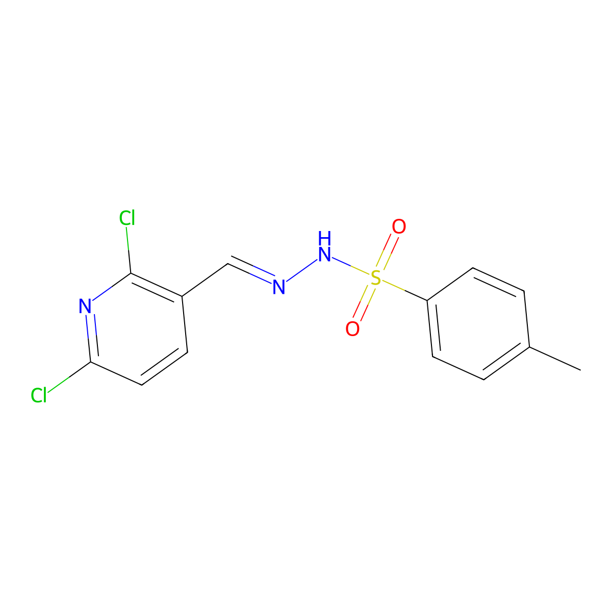 N'-((2,6-Dichloropyridin-3-yl)methylene)-4-methylbenzenesulfonohydrazide molecular structure, CAS 1820748-57-9