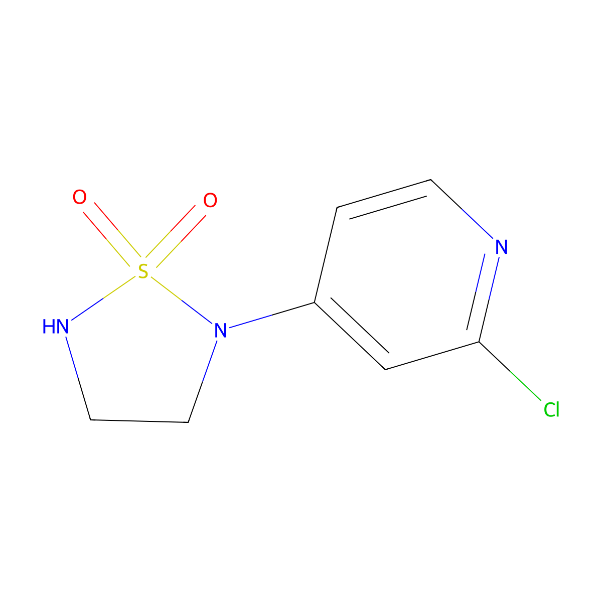 2-(2-Chloropyridin-4-YL)-1,2,5-thiadiazolidine 1,1-dioxide molecular structure, CAS 1820765-05-6
