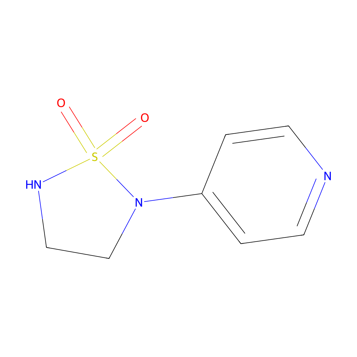 2-(Pyridin-4-YL)-1,2,5-thiadiazolidine 1,1-dioxide molecular structure, CAS 1820765-06-7