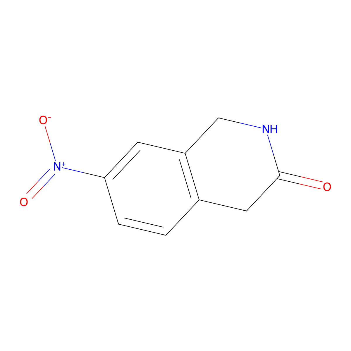 7-Nitro-1,2,3,4-tetrahydroisoquinolin-3-one molecular structure, CAS 1820831-27-3