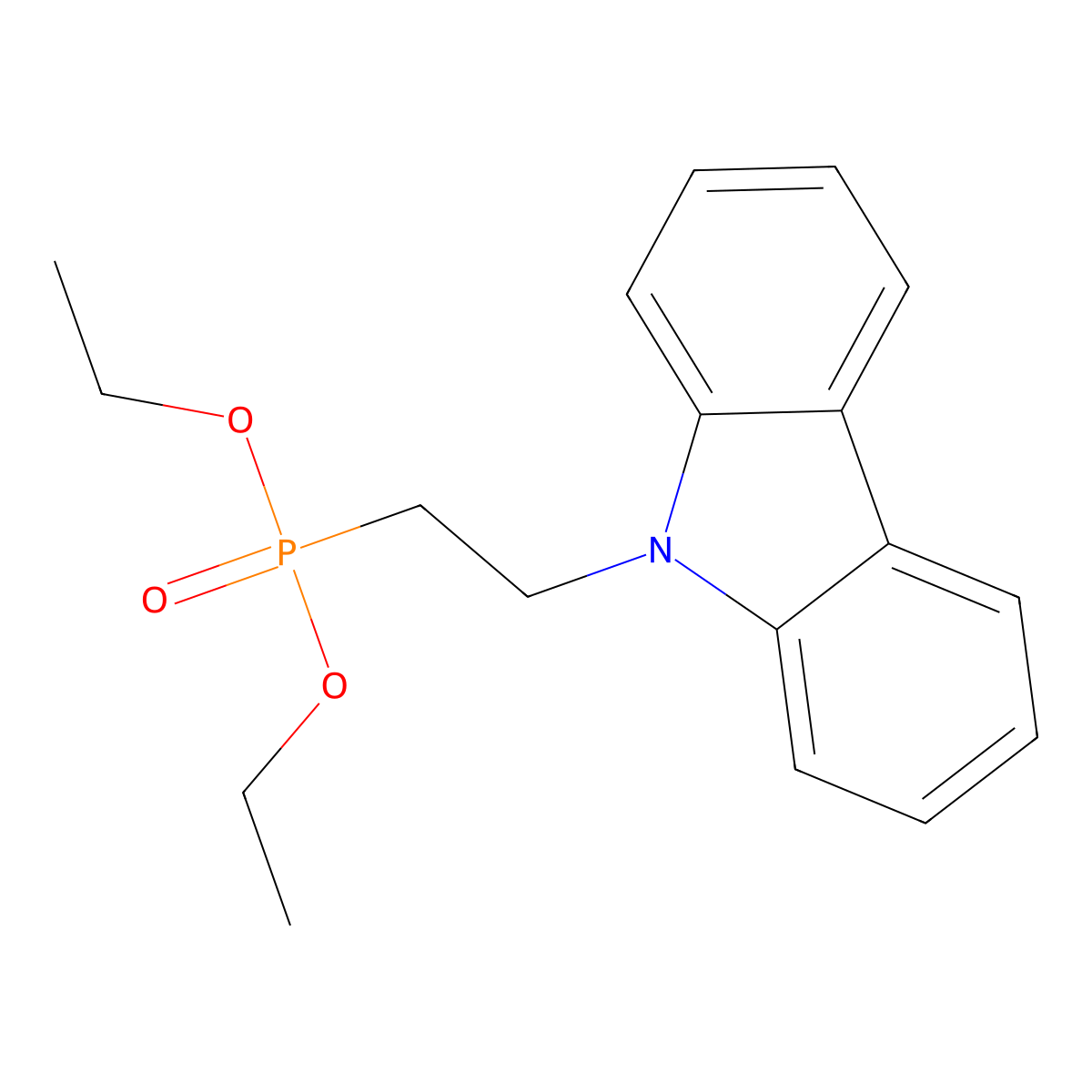 Diethyl (2-(9H-carbazol-9-yl)ethyl)phosphonate molecular structure, CAS 1820857-32-6