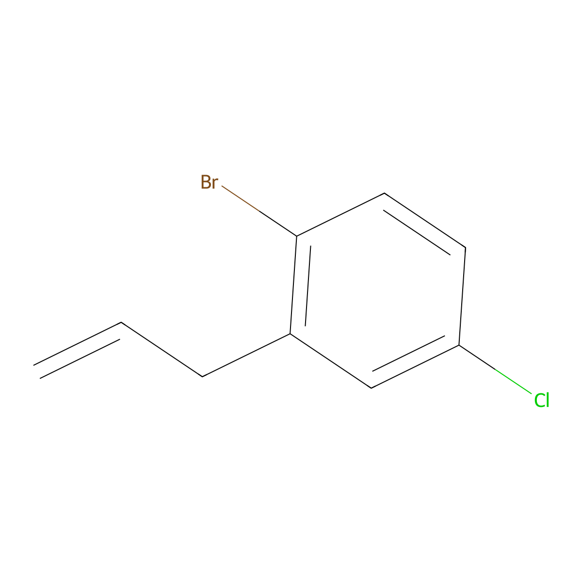 2-Allyl-1-bromo-4-chlorobenzene molecular structure, CAS 1820862-42-7