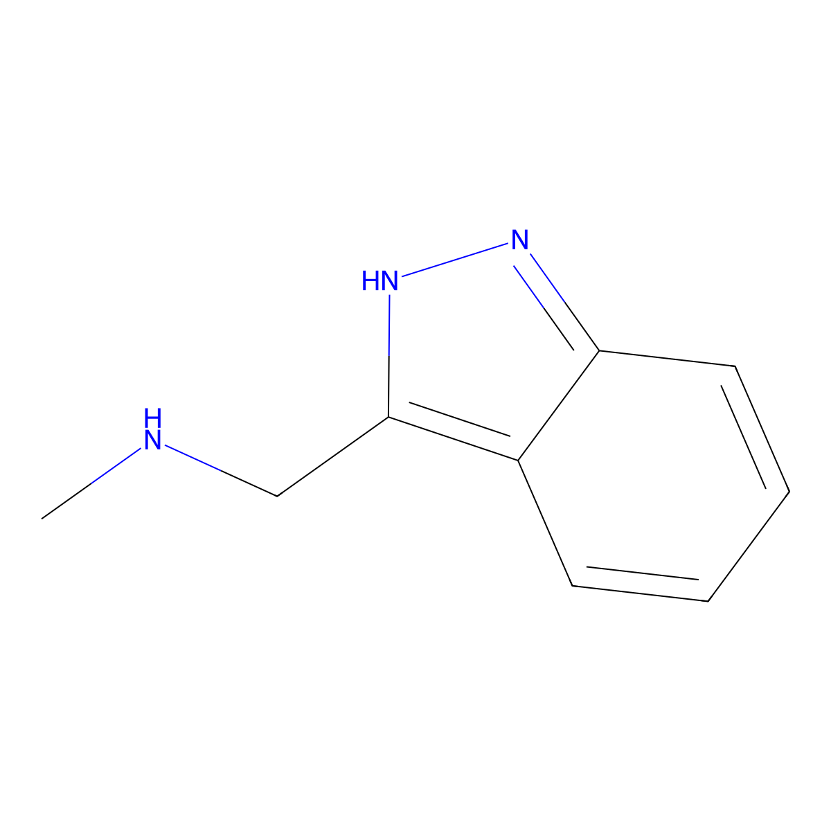 [(2H-indazol-3-yl)methyl](methyl)amine molecular structure, CAS 1820943-86-9