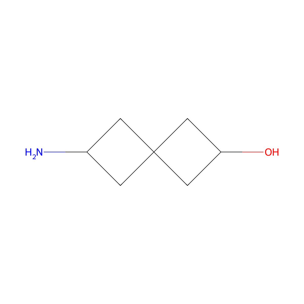 6-Aminospiro[3.3]heptan-2-ol molecular structure, CAS 1820979-18-7