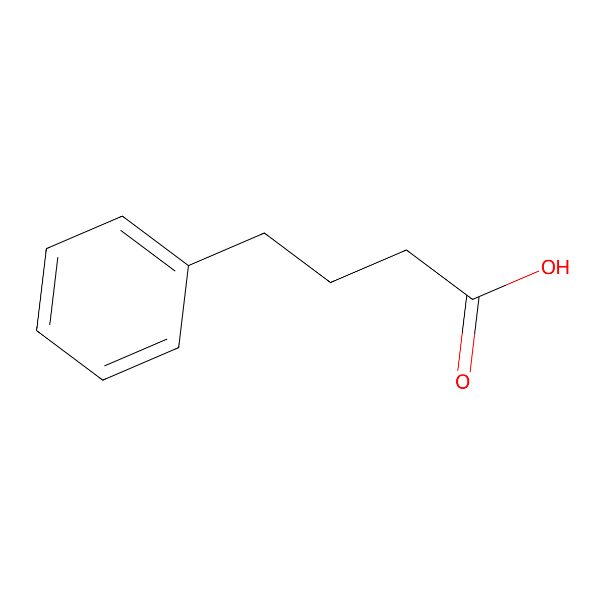 4-Phenylbutyric Acid molecular structure, CAS 1821-12-1