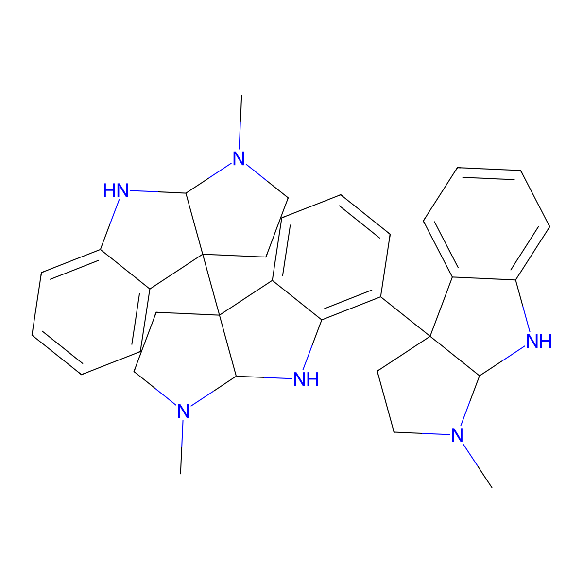 Hodgkinsine molecular structure, CAS 18210-71-4