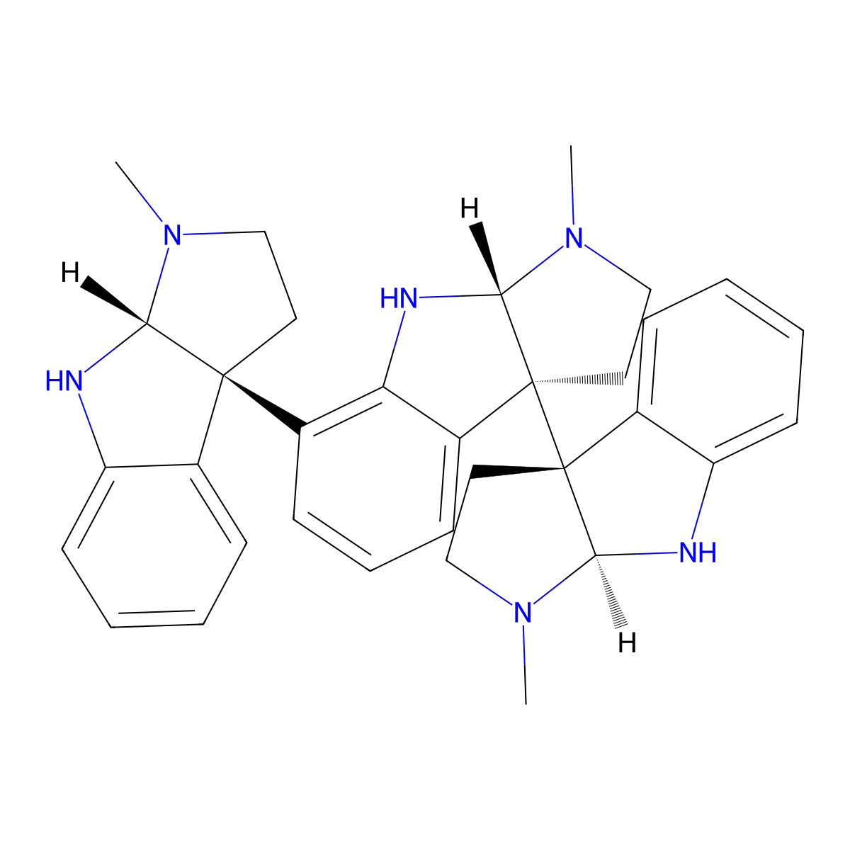 Hodgkinsine molecular structure, CAS 18210-71-4
