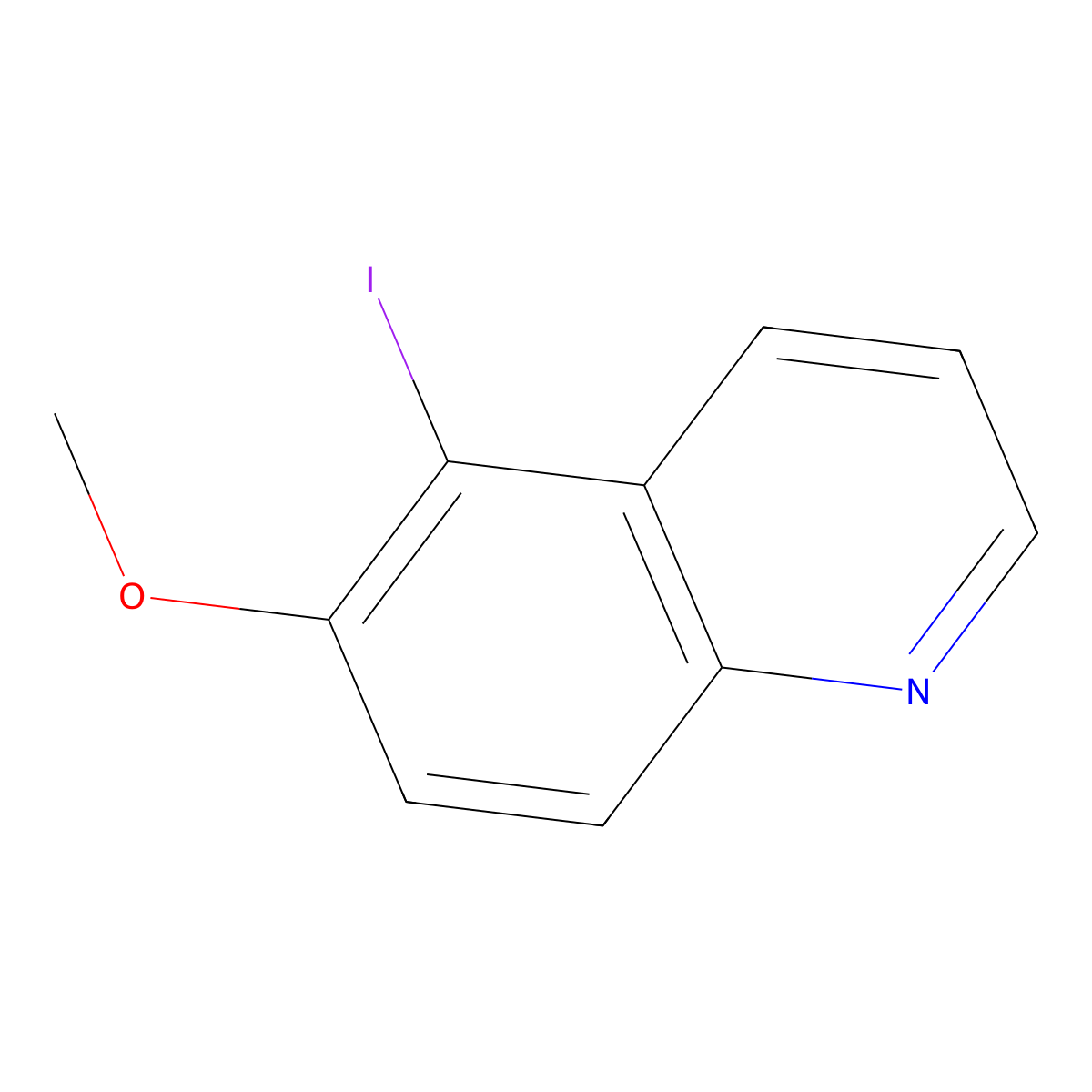 5-Iodo-6-methoxyquinoline molecular structure, CAS 1821133-42-9