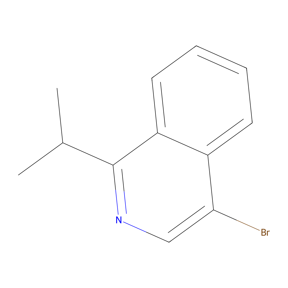 1-Isopropyl-4-bromoisoquinoline molecular structure, CAS 1821161-32-3