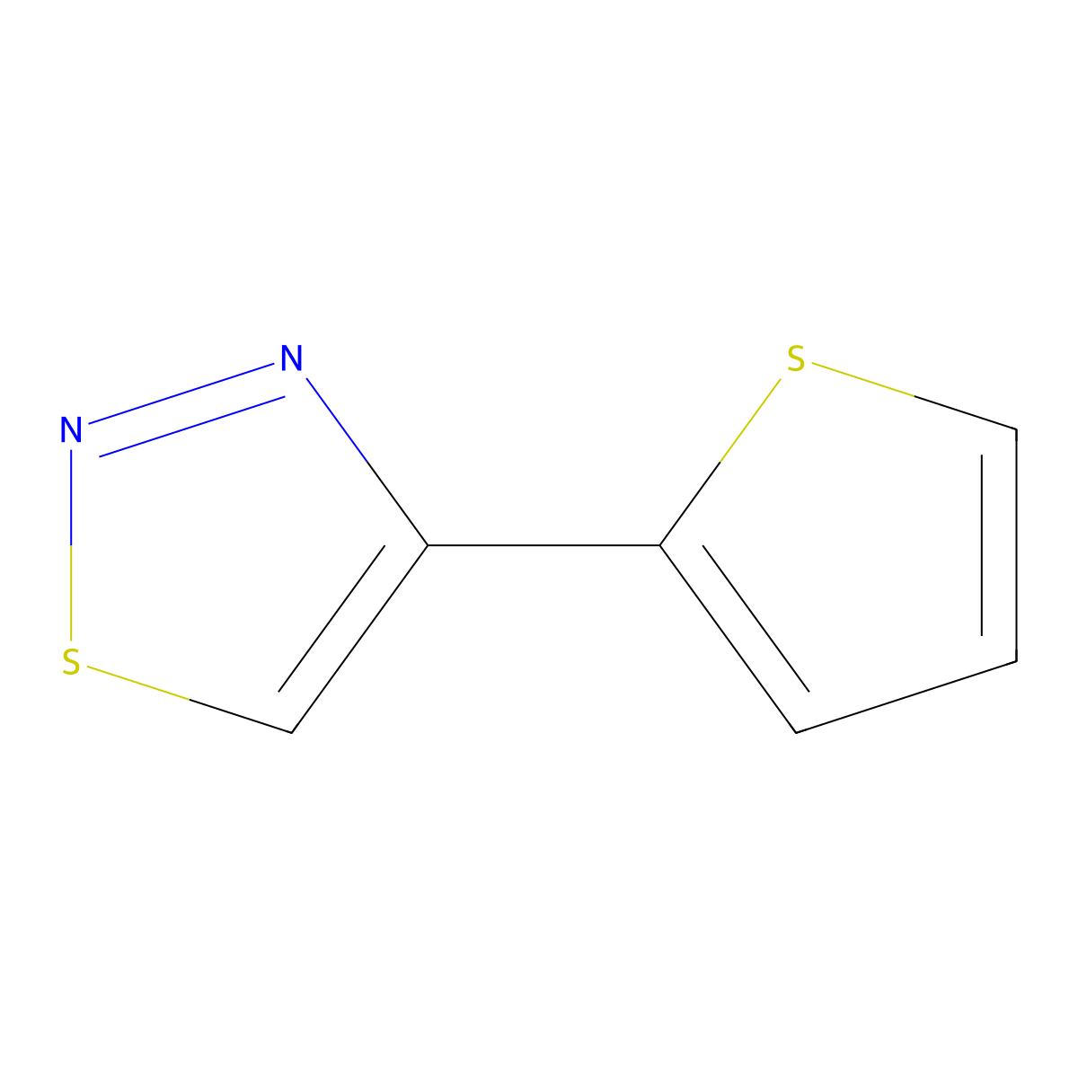 4-(2-Thienyl)-1,2,3-thiadiazole molecular structure, CAS 18212-25-4