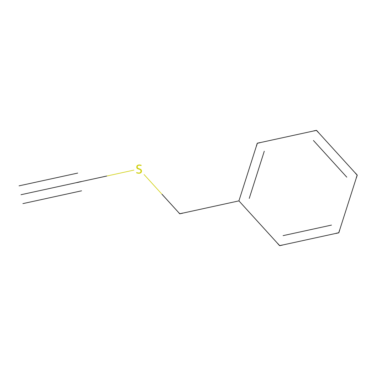 Benzylthioacetylene molecular structure, CAS 18212-32-3