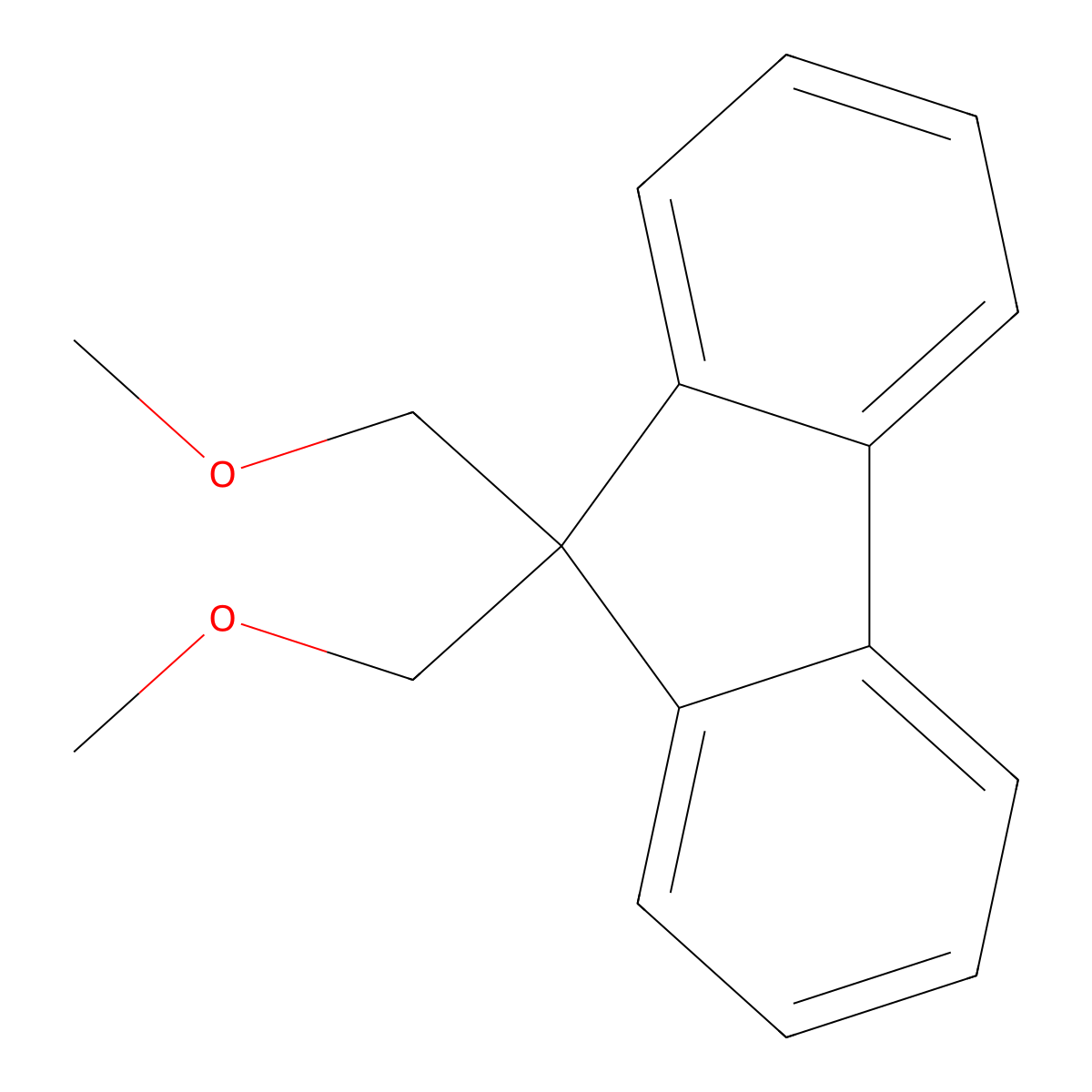 9,9-Bis(methoxymethyl)-9H-fluorene molecular structure, CAS 182121-12-6
