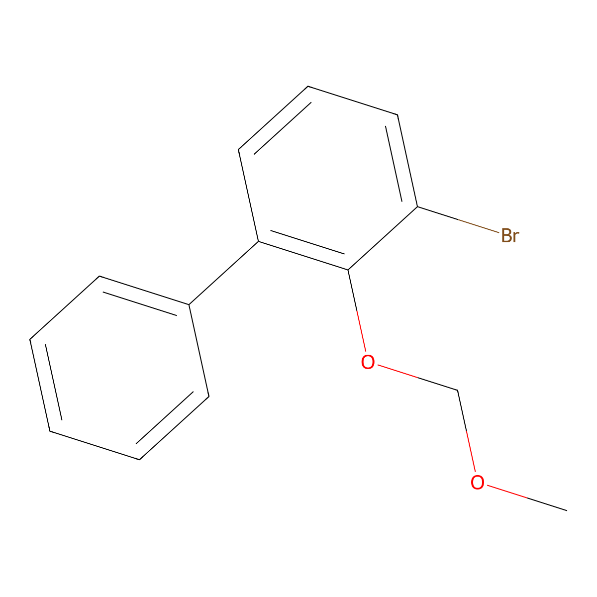 3-Bromo-2-(methoxymethoxy)-1,1'-biphenyl molecular structure, CAS 1821305-23-0