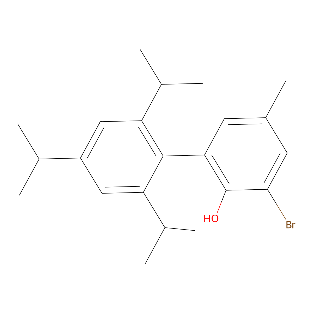 3-Bromo-2',4',6'-triisopropyl-5-methyl-[1,1'-biphenyl]-2-ol molecular structure, CAS 1821305-34-3