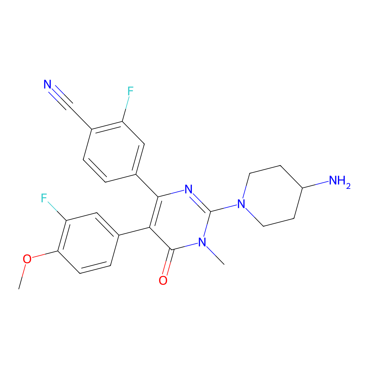 Pulrodemstat molecular structure, CAS 1821307-10-1