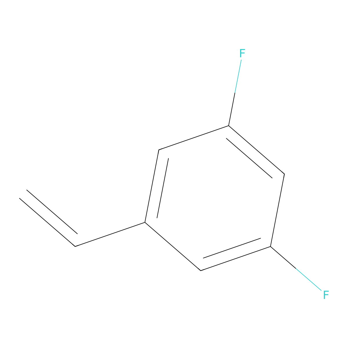 1,3-Difluoro-5-vinylbenzene molecular structure, CAS 182132-57-6