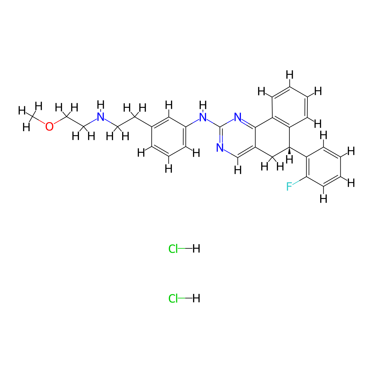 Derazantinib Hydrochloride molecular structure, CAS 1821329-75-2