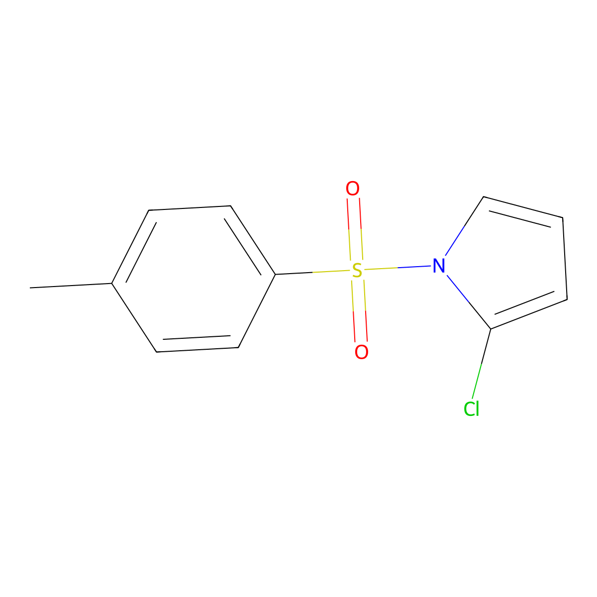 2-chloro-1-[(4-methylbenzene)sulfonyl]-1H-pyrrole molecular structure, CAS 1821332-27-7
