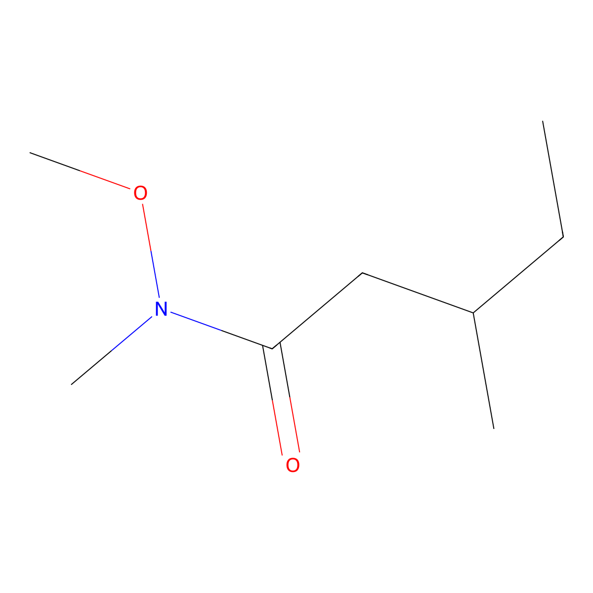 (S)-N-Methoxy-N,3-dimethylpentanamide molecular structure, CAS 1821366-41-9