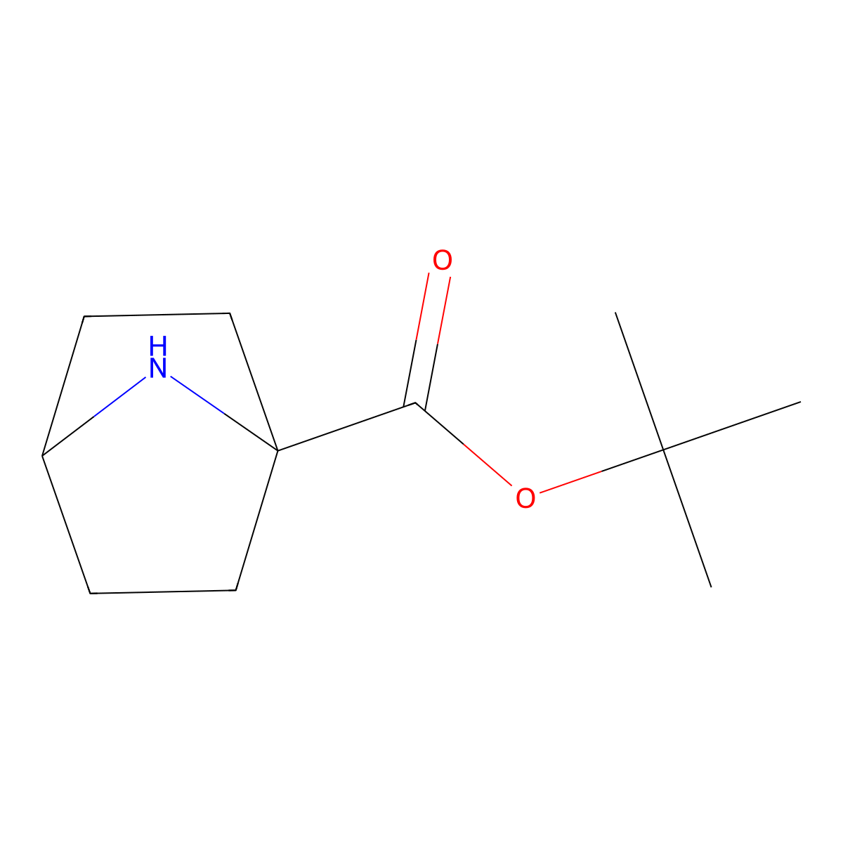 Tert-butyl 7-azabicyclo[2.2.1]heptane-1-carboxylate molecular structure, CAS 182137-45-7
