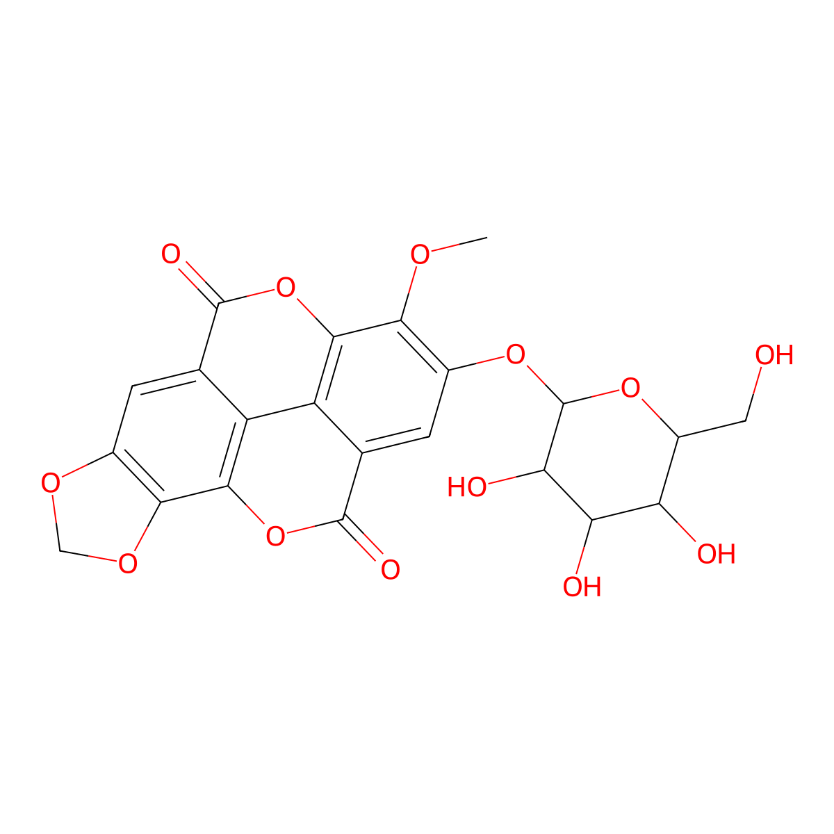 Nyssoside molecular structure, CAS 182138-70-1