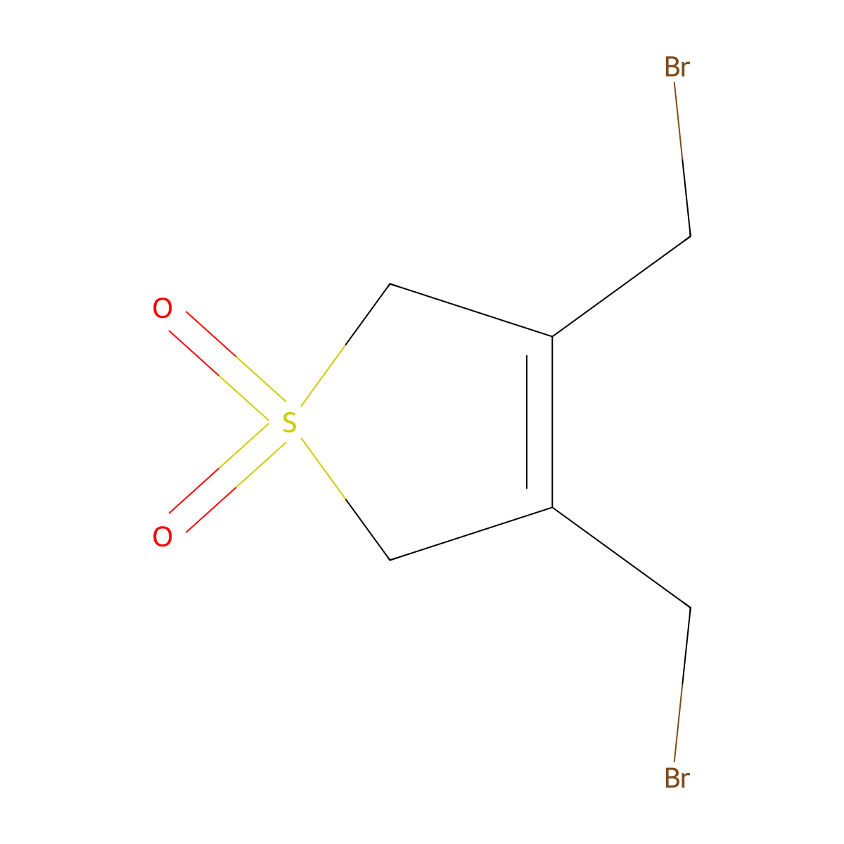 3,4-Bis(bromomethyl)-2,5-dihydrothiophene 1,1-dioxide molecular structure, CAS 18214-57-8