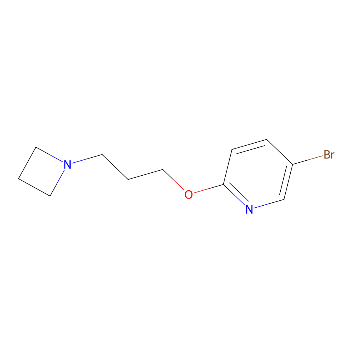 2-[3-(Azetidin-yl)propoxy]-5-bromopyridine molecular structure, CAS 1821429-75-7