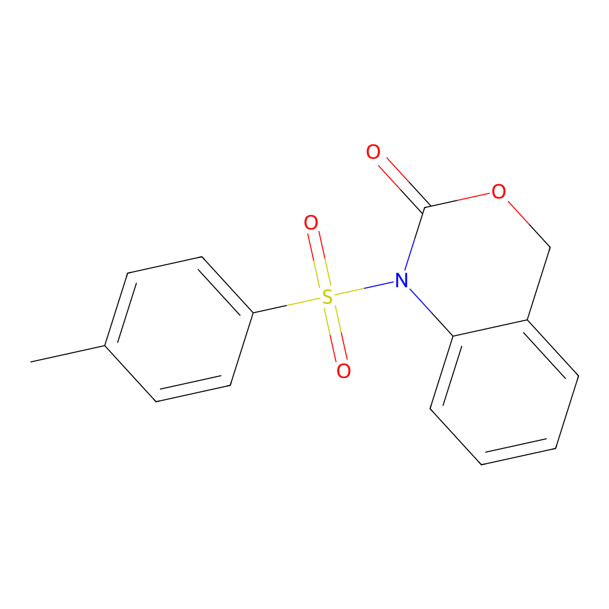 N-(4-Methylphenylsulfonyl)-1,4-dihydro-2H-3,1-benzoxazin-2-one molecular structure, CAS 182145-44-4