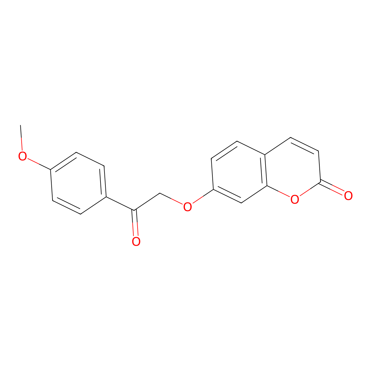 7-[2-(4-Methoxyphenyl)-2-oxoethoxy]chromen-2-one molecular structure, CAS 182146-06-1