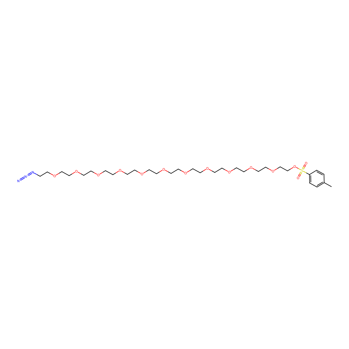 Azide-PEG12-Tos molecular structure, CAS 1821464-56-5