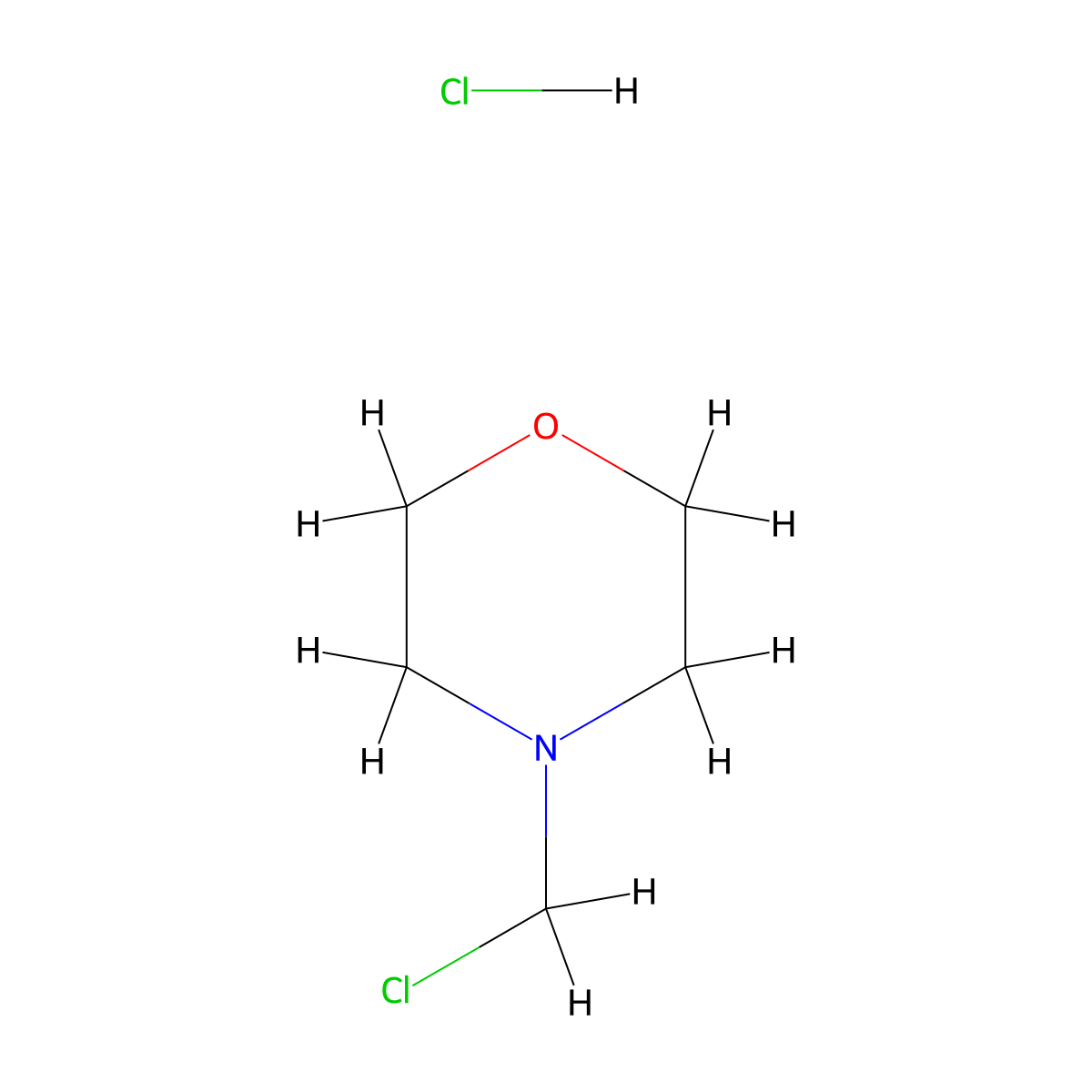4-(Chloromethyl)morpholine hydrochloride molecular structure, CAS 1821522-53-5