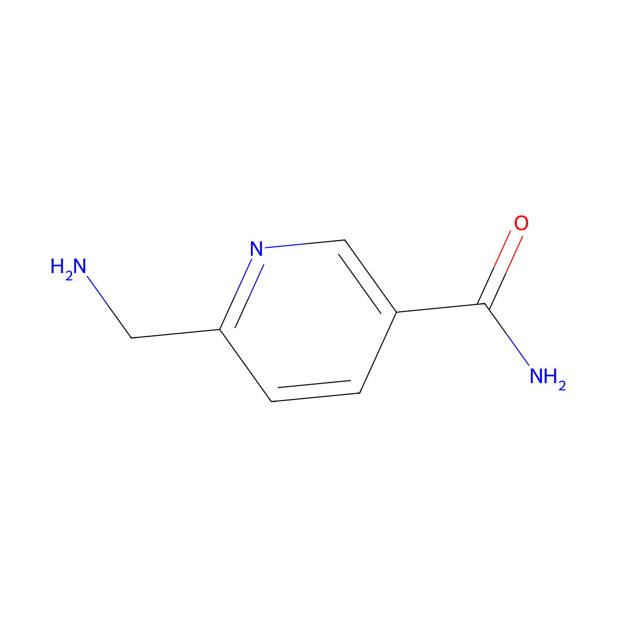 6-(Aminomethyl)nicotinamide molecular structure, CAS 182159-58-6