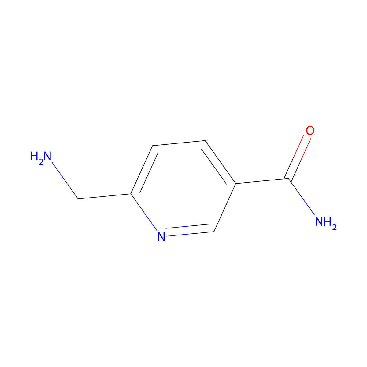 6-(Aminomethyl)nicotinamide molecular structure, CAS 182159-58-6