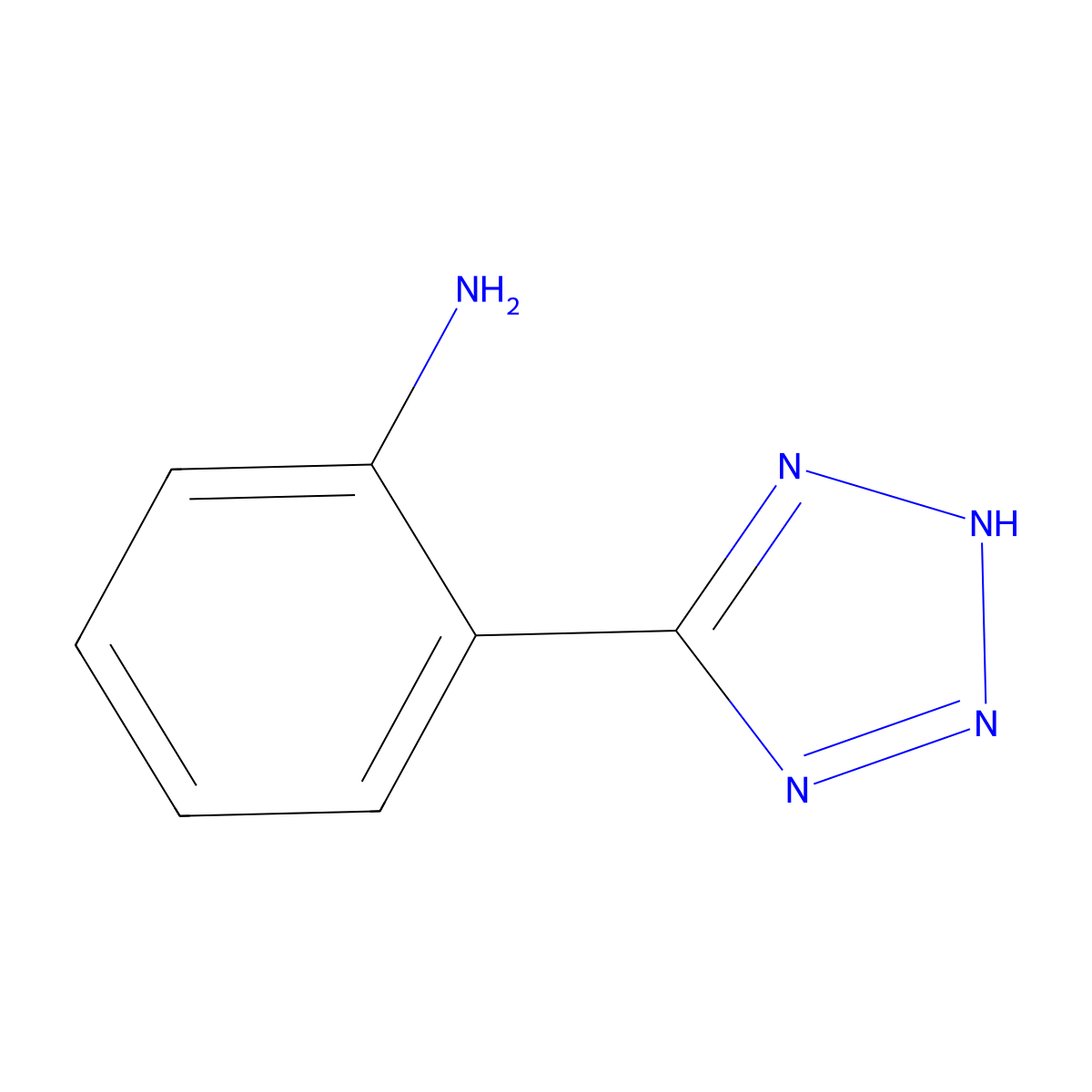 2-(1H-1,2,3,4-Tetrazol-5-yl)aniline molecular structure, CAS 18216-38-1