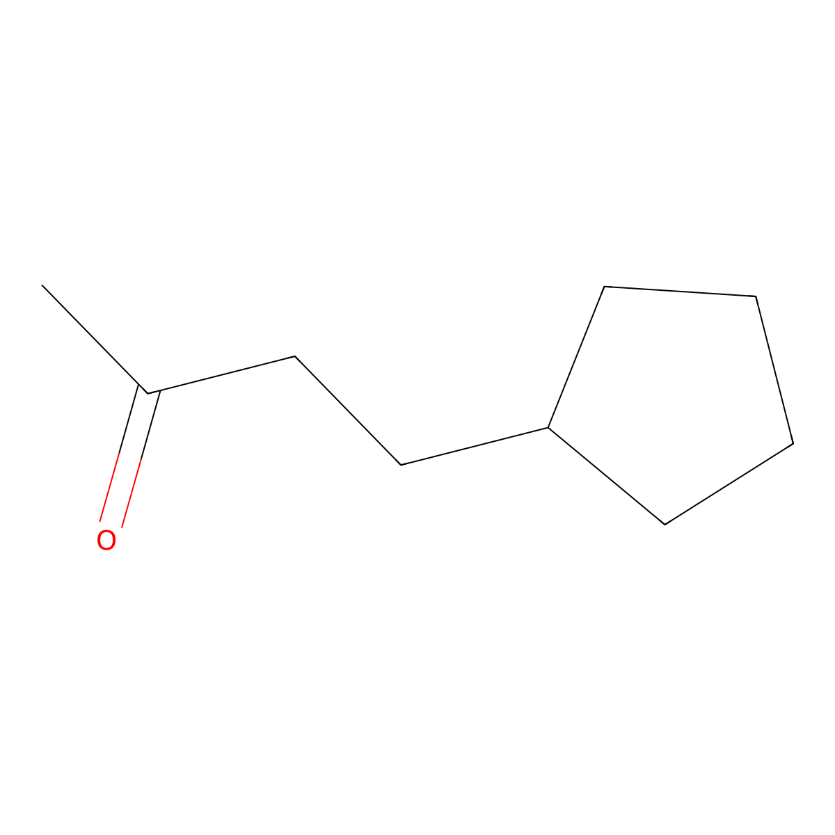 4-Cyclopentylbutan-2-one molecular structure, CAS 18216-75-6