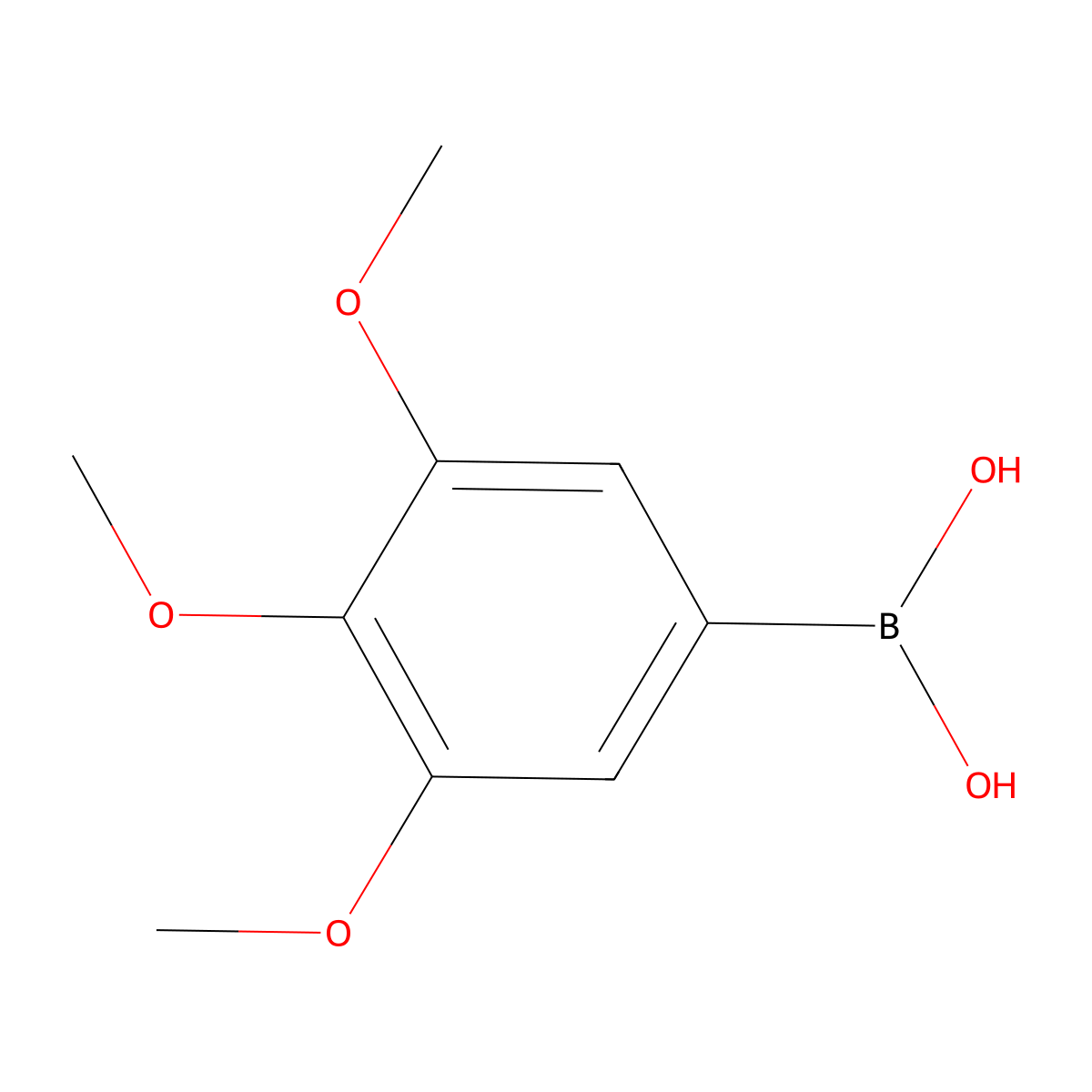 3,4,5-Trimethoxybenzeneboronic acid molecular structure, CAS 182163-96-8