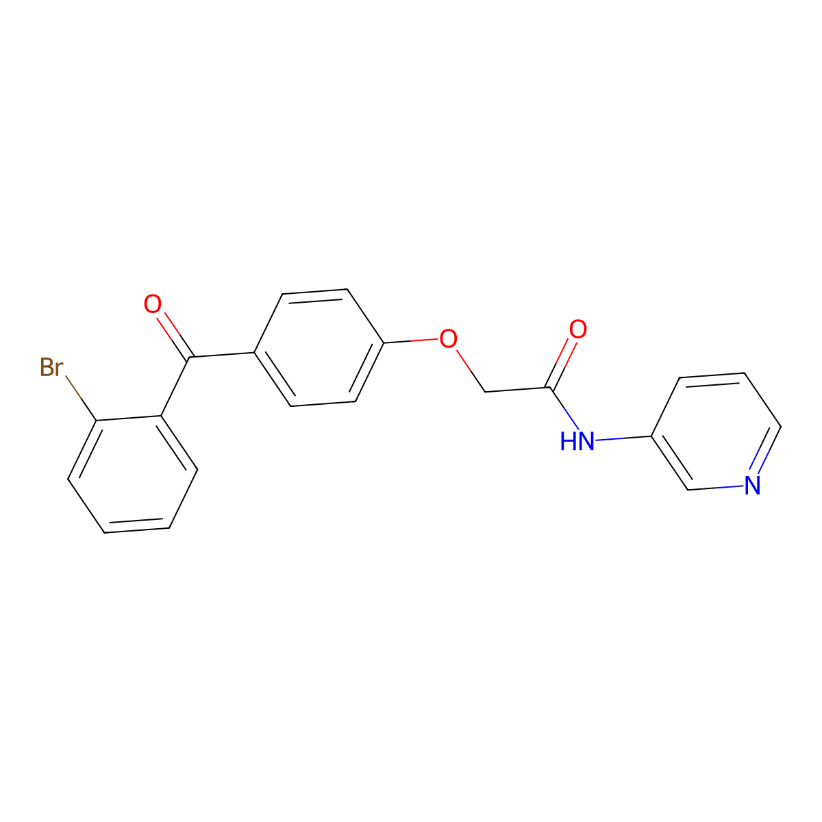 2-[4-(2-Bromobenzoyl)phenoxy]-N-(pyridin-3-YL)acetamide molecular structure, CAS 1821638-40-7