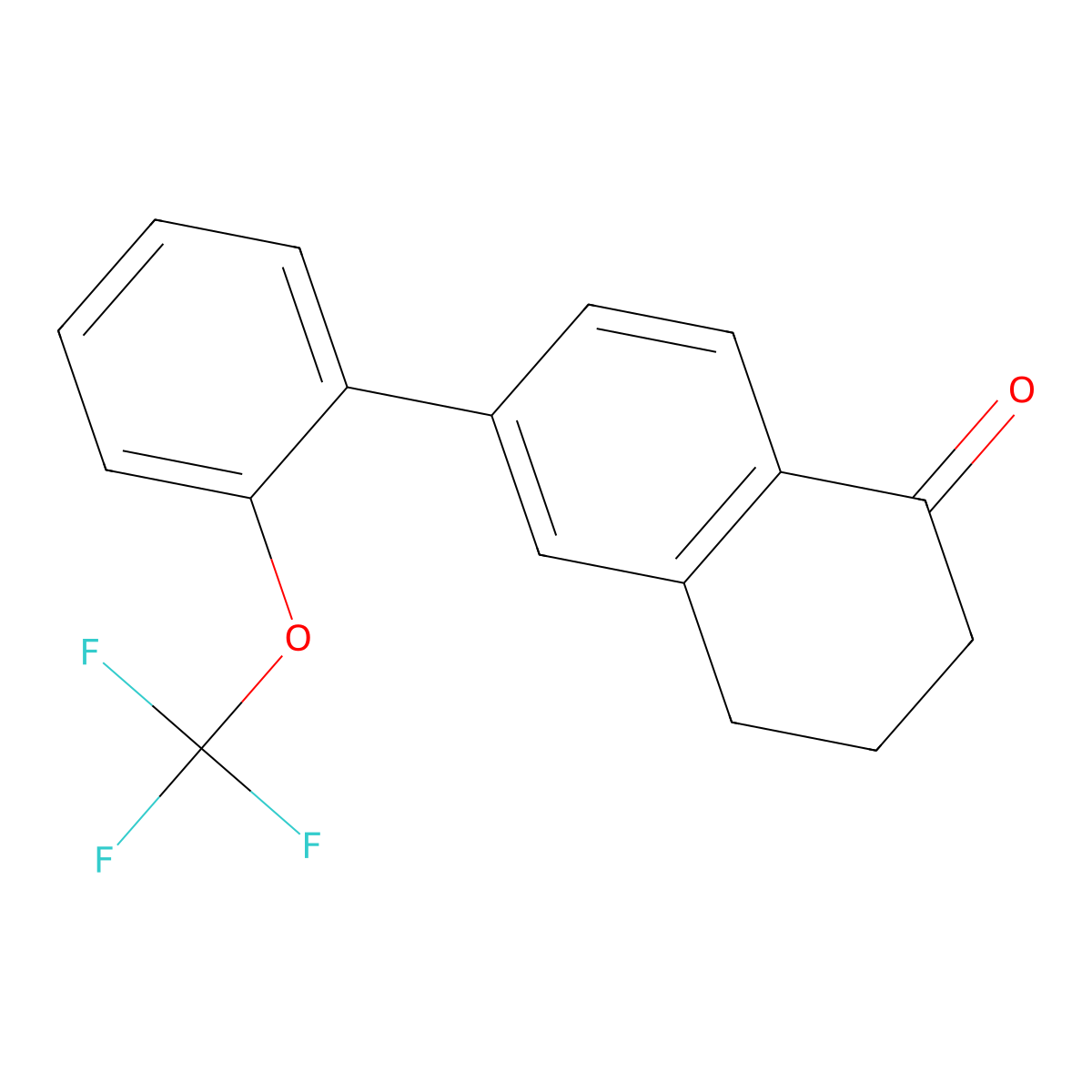 6-(2-(Trifluoromethoxy)phenyl)-3,4-dihydronaphthalen-1(2H)-one molecular structure, CAS 1821662-93-4