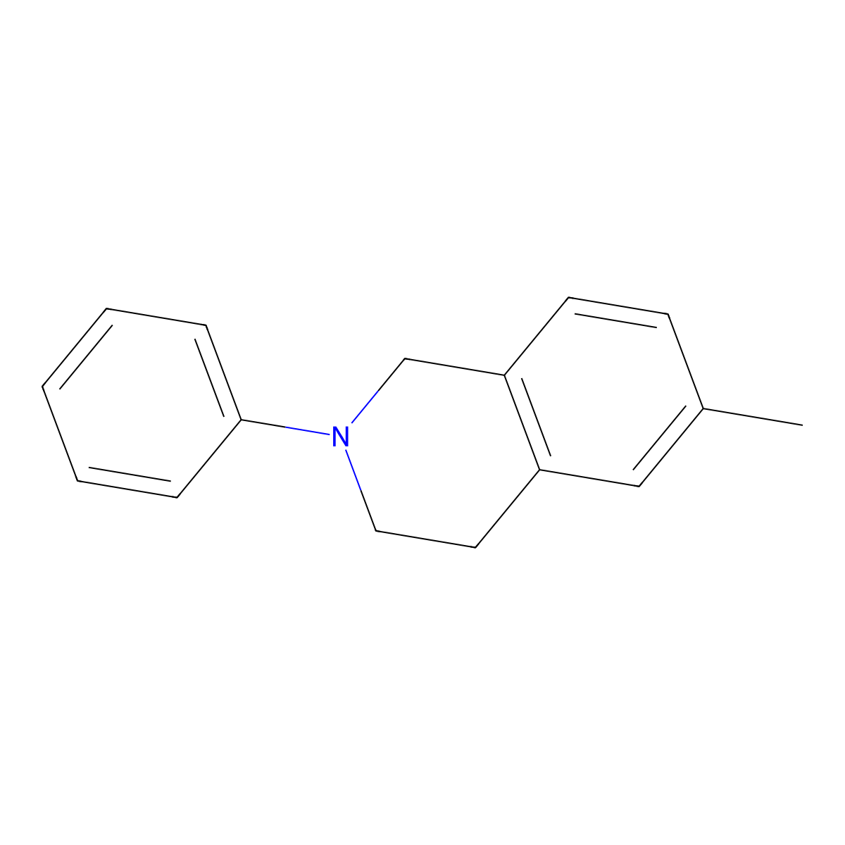 6-Methyl-2-phenyl-1,2,3,4-tetrahydroisoquinoline molecular structure, CAS 1821674-21-8