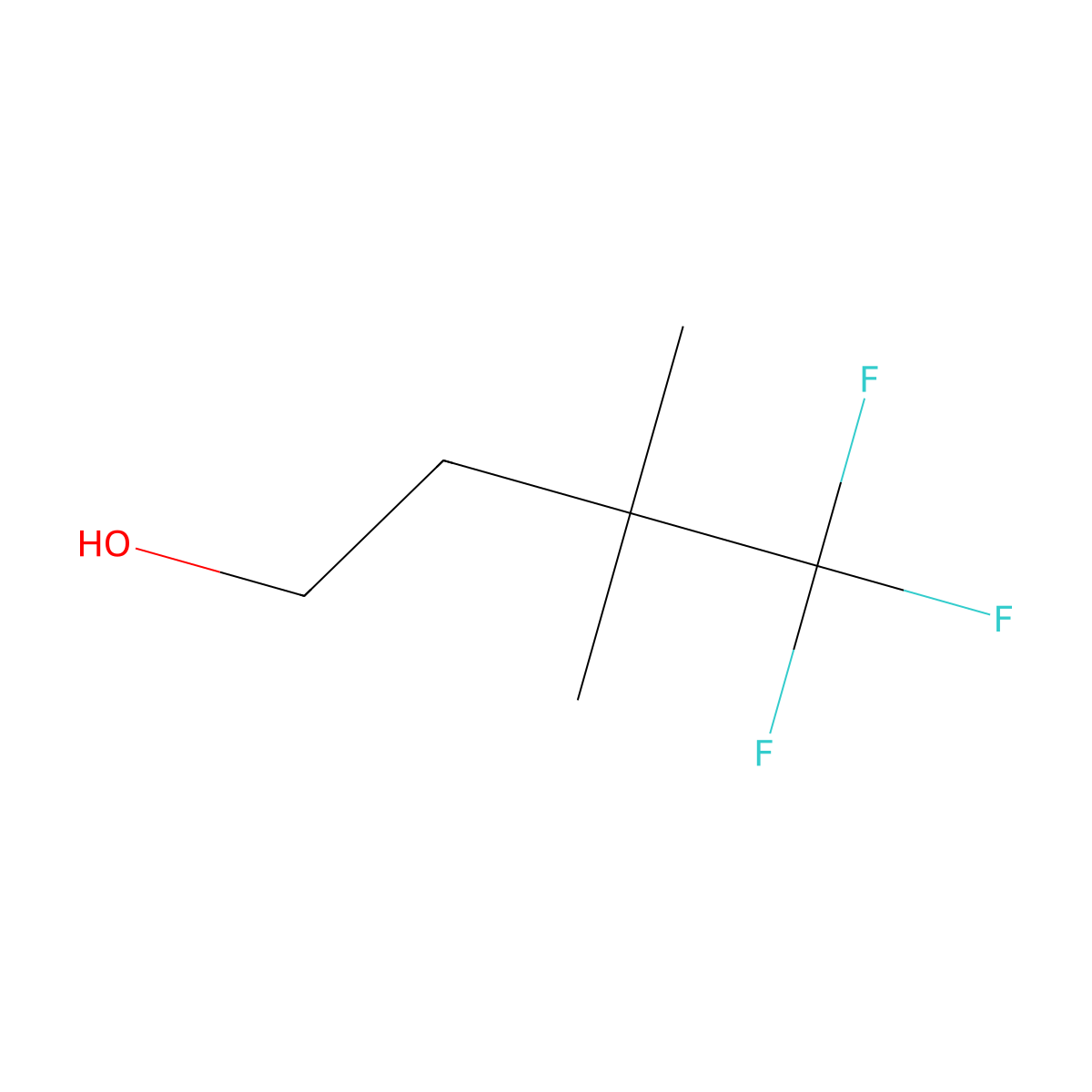 4,4,4-Trifluoro-3,3-dimethylbutan-1-ol molecular structure, CAS 1821679-30-4