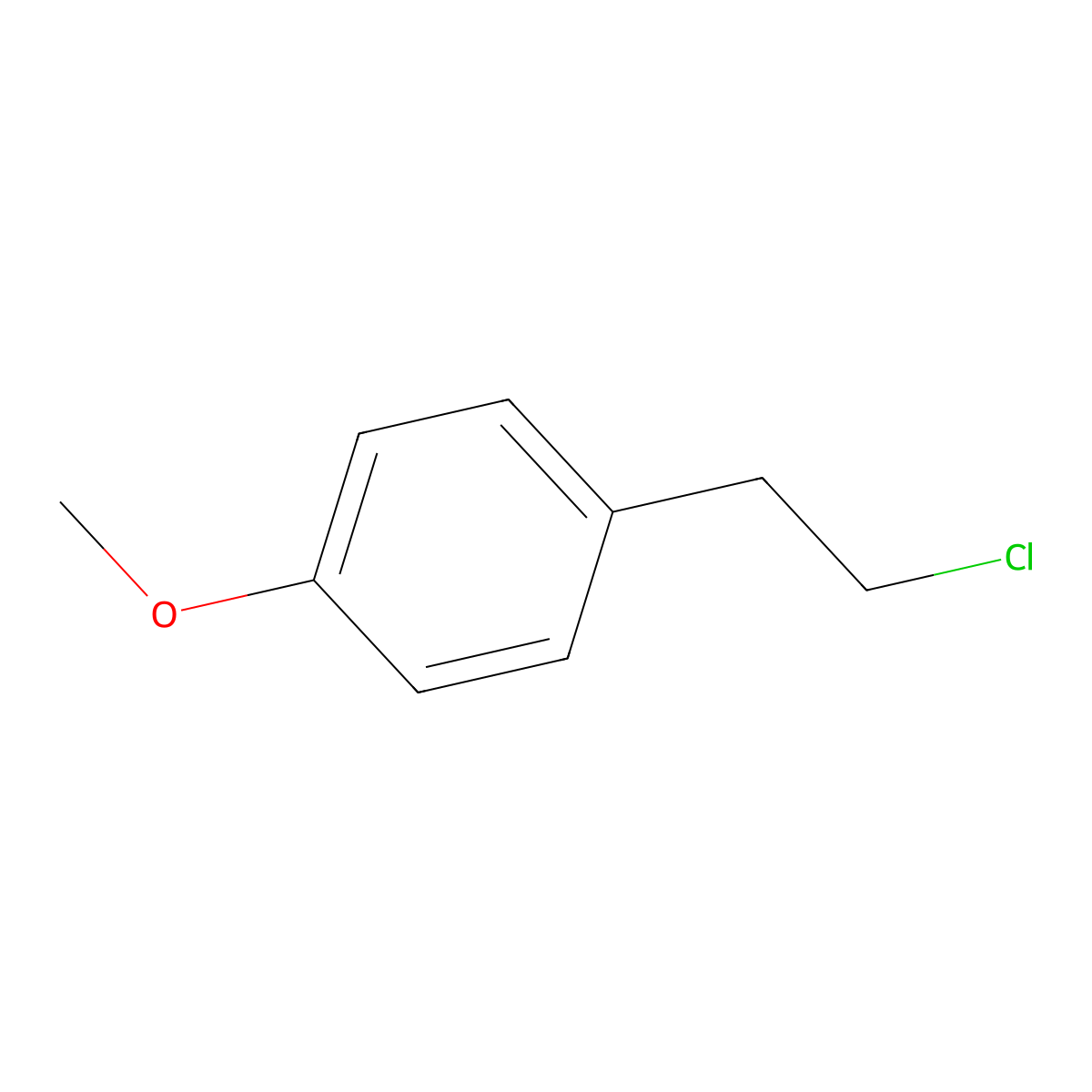 4-(2-Chloroethyl)phenyl methyl ether molecular structure, CAS 18217-00-0