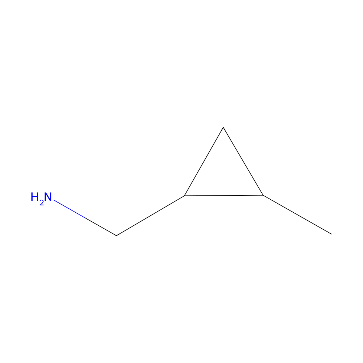 (1R,2R)-C-(2-Methyl-cyclopropyl)-methylamine molecular structure, CAS 1821712-18-8