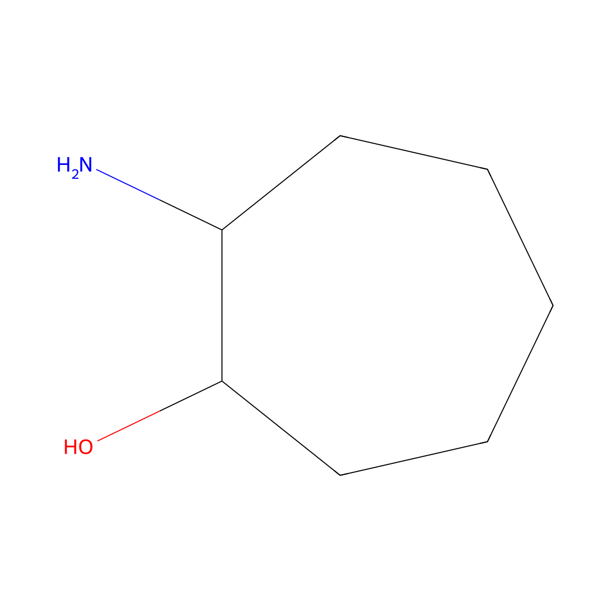 cis-2-Aminocycloheptanol molecular structure, CAS 1821716-77-1
