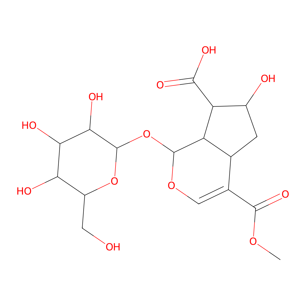 10-Carboxyloganin molecular structure, CAS 182172-02-7