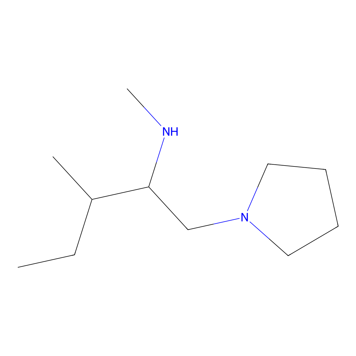 (2S,3R)-N,3-Dimethyl-1-(pyrrolidin-1-YL)pentan-2-amine molecular structure, CAS 1821728-43-1